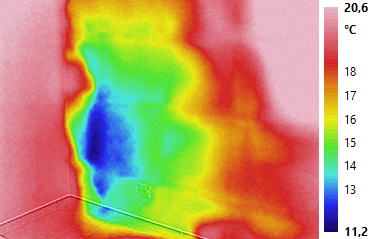 Détection des défauts d’isolation sur les murs et sur les plafonds par thermographie infrarouge à Thomery
