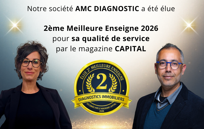AMC DIAGNOSTIC élu 2ᵉ au Palmarès des Meilleures Enseignes 2026 – Qualité de Service  par le Magazine CAPITAL