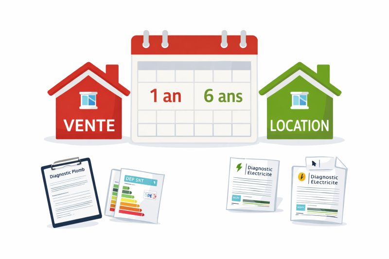 Le saviez-vous ? Les différences de validité entre les diagnostics vente et location