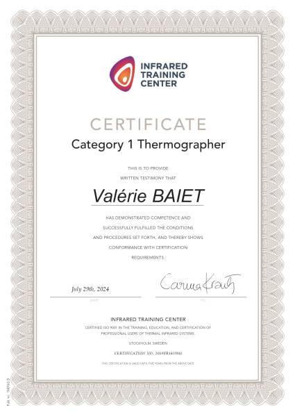Thermographie infrarouge : une expertise certifiée à votre service